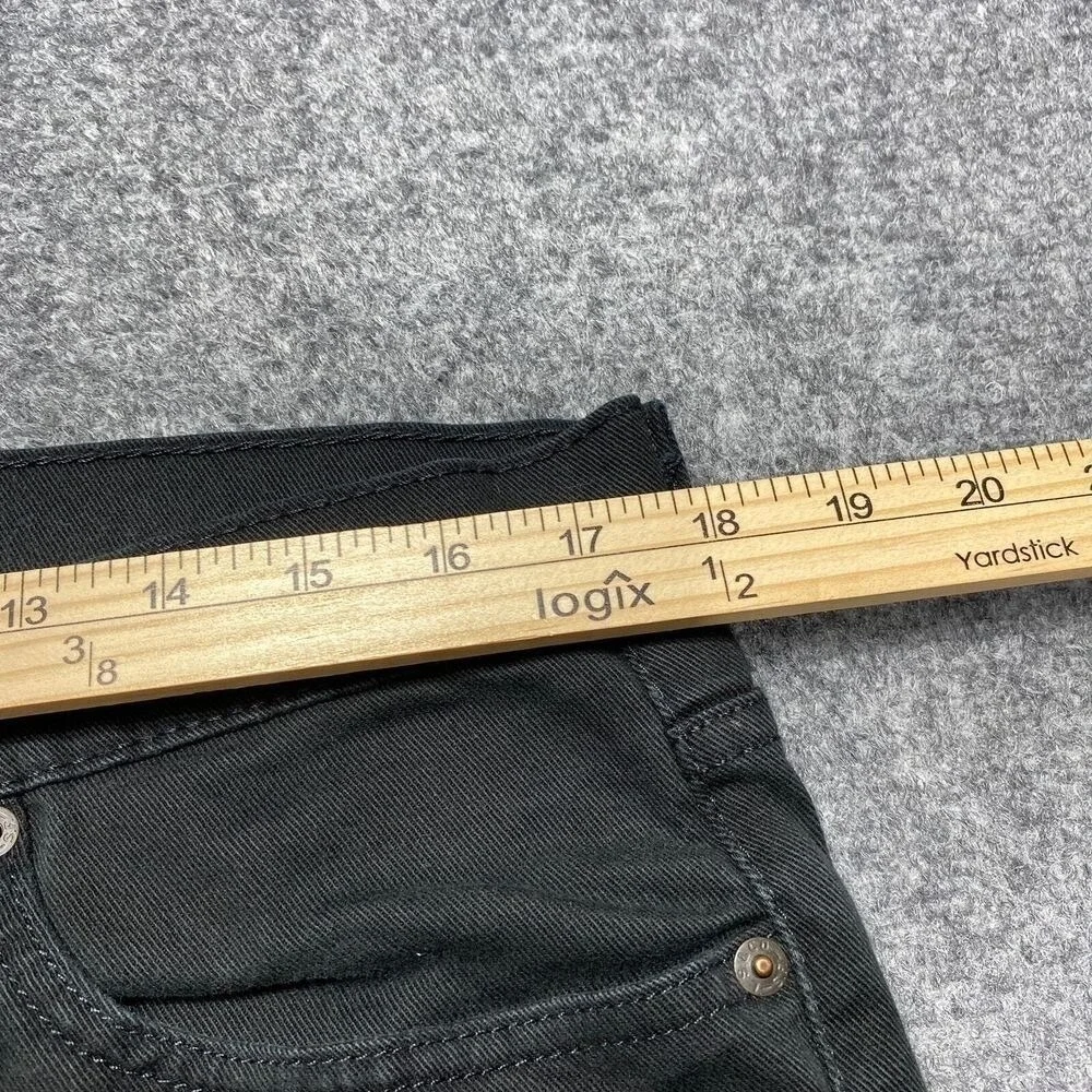 Levi's 513 Jeans‎ Mens 36x27 Black Slim Straight Leg Stretch Denim Casual